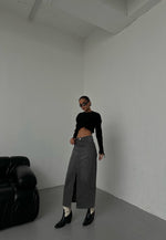 Încărcați imaginea în vizualizatorul Galerie, Fusta jeans #black

