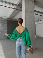 Încărcați imaginea în vizualizatorul Galerie, Bluza Selen #green