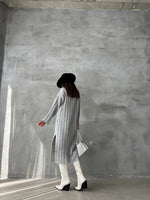 Încărcați imaginea în vizualizatorul Galerie, Rochie tricot Gia #grey
