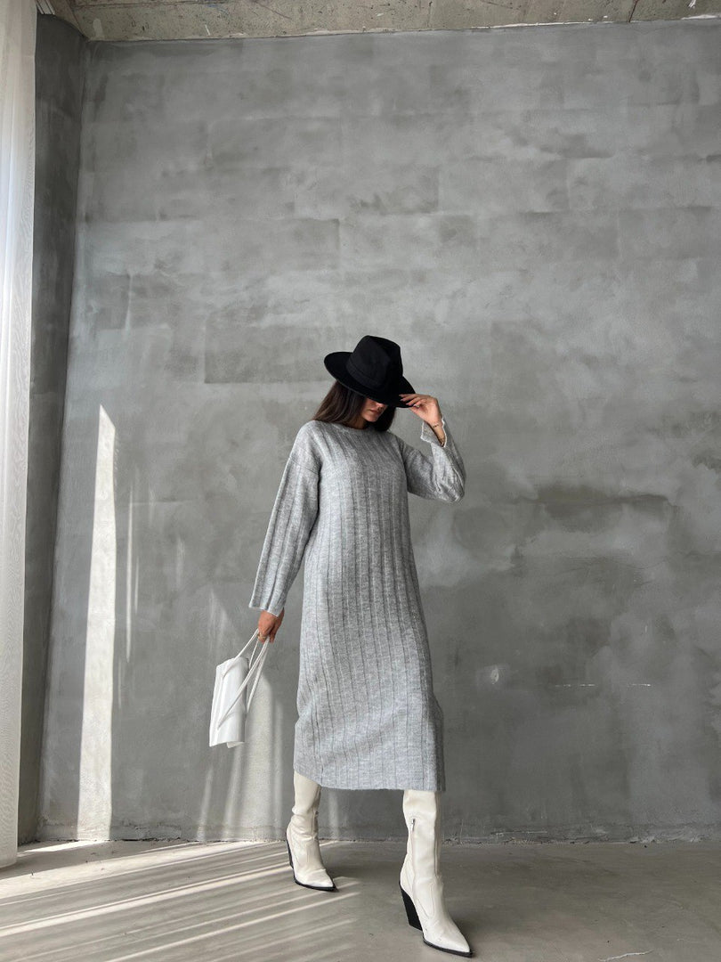 Rochie tricot Gia #grey