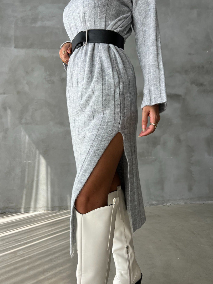 Rochie tricot Gia #grey