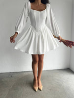 Încărcați imaginea în vizualizatorul Galerie, Rochie corset #white
