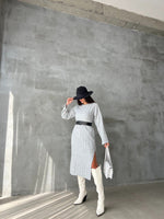 Încărcați imaginea în vizualizatorul Galerie, Rochie tricot Gia #grey
