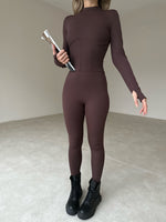 Încărcați imaginea în vizualizatorul Galerie, Salopeta cu corset #brown