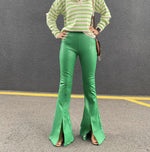 Încărcați imaginea în vizualizatorul Galerie, Pantaloni piele eco #green