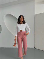 Încărcați imaginea în vizualizatorul Galerie, Pantaloni curea inclusă #pink