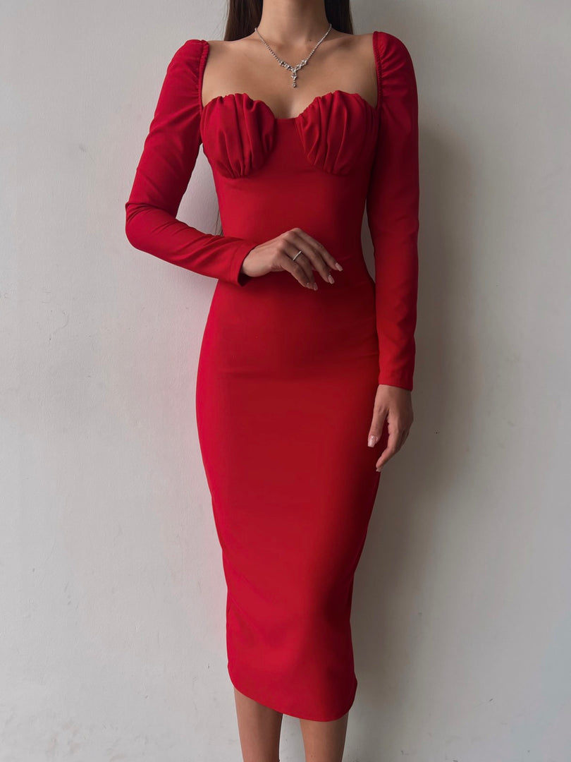 Rochie Shell #red