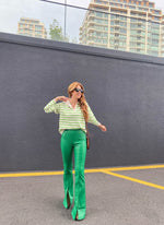 Încărcați imaginea în vizualizatorul Galerie, Pantaloni piele eco #green
