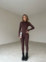 Încărcați imaginea în vizualizatorul Galerie, Salopeta cu corset #brown