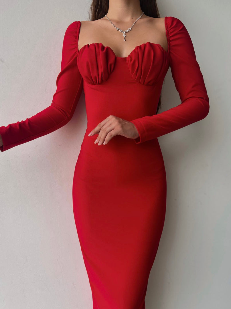 Rochie Shell #red